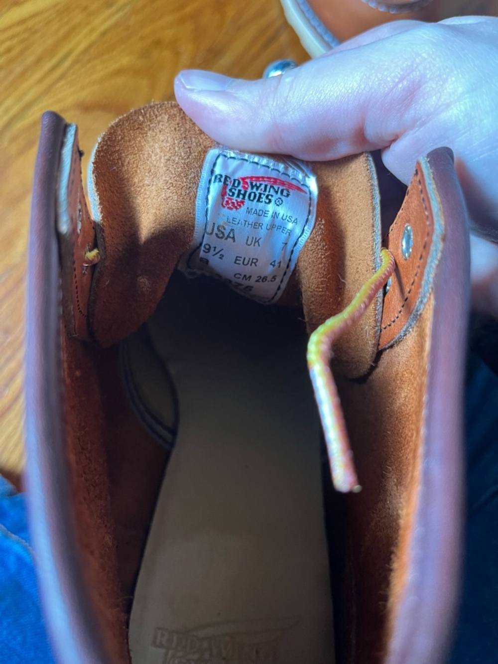 Red wing Classic Moc women’s Boot in Oro - Tan Leather Size 9.5 - Picture 9 of 10